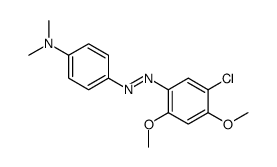 4-[(5-chloro-2,4-dimethoxyphenyl)diazenyl]-N,N-dimethylaniline Structure