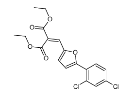 diethyl 2-[[5-(2,4-dichlorophenyl)furan-2-yl]methylidene]propanedioate Structure