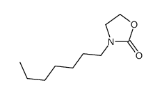3-heptyl-1,3-oxazolidin-2-one Structure
