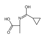 L-Alanine, N-(cyclopropylcarbonyl)- (9CI)结构式