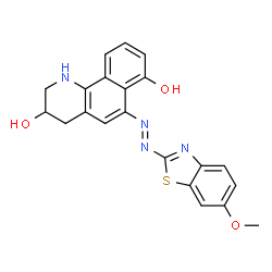 1,2,3,4-Tetrahydro-6-[(6-methoxybenzothiazol-2-yl)azo]benzo[h]quinoline-3,7-diol picture