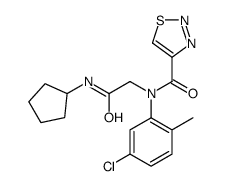 1,2,3-Thiadiazole-4-carboxamide,N-(5-chloro-2-methylphenyl)-N-[2-(cyclopentylamino)-2-oxoethyl]-(9CI) picture