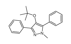 1-methyl-4-[(2-methylpropan-2-yl)oxy]-3,5-diphenylpyrazole结构式