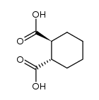 (trans)-1,2-cyclohexanedicarboxylic acid structure