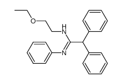 N1-2-Ethoxyethyl-N2-phenyldiphenylacetamidin Structure