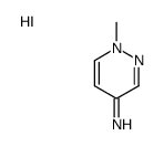 1-methylpyridazin-1-ium-4-amine,iodide Structure