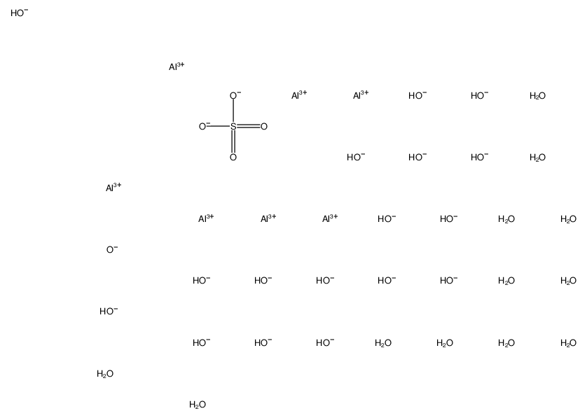 heptaaluminum,heptadecahydroxide,disulfate,dodecahydrate Structure