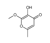 3-hydroxy-2-methoxy-6-methylpyran-4-one Structure
