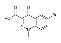 6-bromo-1-methyl-4-oxocinnoline-3-carboxylic acid结构式