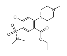 4-chloro-5-dimethylsulfamoyl-2-(4-methyl-piperazin-1-yl)-benzoic acid ethyl ester结构式