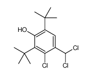 2,6-ditert-butyl-3-chloro-4-(dichloromethyl)phenol结构式