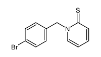 1-[(4-bromophenyl)methyl]pyridine-2-thione结构式