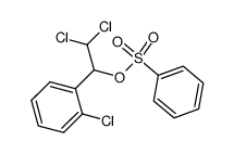 Benzenesulfonic acid 2,2-dichloro-1-(2-chloro-phenyl)-ethyl ester Structure