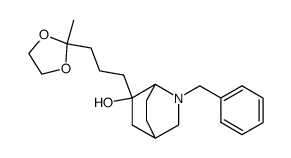 2-benzyl-6-[3-(2-methyl-[1,3]dioxolan-2-yl)-propyl]-2-aza-bicyclo[2.2.2]octan-6-ol结构式