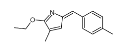 2-ethoxy-3-methyl-5-[(4-methylphenyl)methylidene]pyrrole结构式