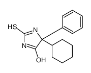 5-cyclohexyl-5-phenyl-2-sulfanylideneimidazolidin-4-one Structure