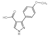 3-(4-methoxy-phenyl)-1h-pyrazole-4-carboxylic acid structure