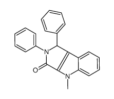 4-methyl-1,2-diphenyl-1H-pyrrolo[3,4-b]indol-3-one结构式