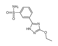 3-(3-ethoxy-1H-1,2,4-triazol-5-yl)benzenesulfonamide结构式