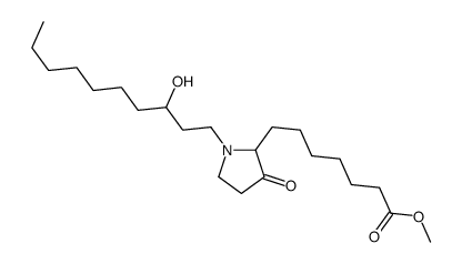 methyl 7-[1-(3-hydroxydecyl)-3-oxopyrrolidin-2-yl]heptanoate结构式