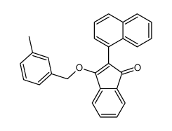 3-[(3-methylphenyl)methoxy]-2-naphthalen-1-ylinden-1-one结构式