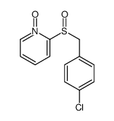 2-[(4-chlorophenyl)methylsulfinyl]-1-oxidopyridin-1-ium结构式