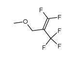 1,1-difluoro-2-trifluoromethyl-3-methoxypropene结构式