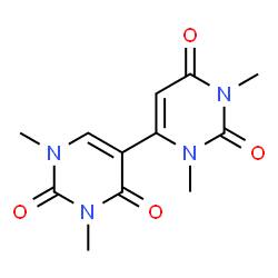 1,1',3,3'-Tetramethyl[4,5'-bipyrimidine]-2,2',4',6(1H,1'H,3H,3'H)-tetrone structure