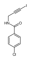 4-chloro-N-(3-iodoprop-2-ynyl)benzamide结构式