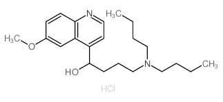 4-(dibutylamino)-1-(6-methoxyquinolin-4-yl)butan-1-ol结构式