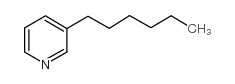 Pyridine, 3-hexyl- structure