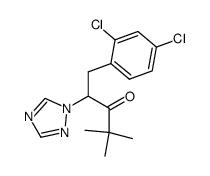 1-(2,4-dichloro-phenyl)-4,4-dimethyl-2-[1,2,4]triazol-1-yl-pentan-3-one结构式