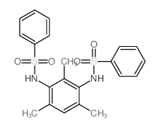 N-[3-(benzenesulfonamido)-2,4,6-trimethyl-phenyl]benzenesulfonamide structure