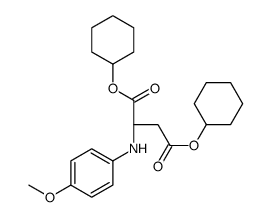 dicyclohexyl (2S)-2-(4-methoxyanilino)butanedioate Structure