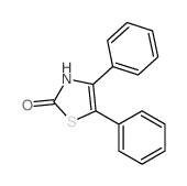 4,5-diphenyl-3H-1,3-thiazol-2-one结构式