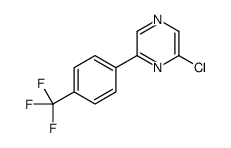 2-CHLORO-6-(4-(TRIFLUOROMETHYL)PHENYL)PYRAZINE结构式