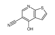 4-羟基噻吩并[2,3-b]吡啶-5-甲腈结构式