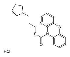 S-(3-pyrrolidin-1-ylpropyl) pyrido[3,2-b][1,4]benzothiazine-10-carbothioate,hydrochloride Structure