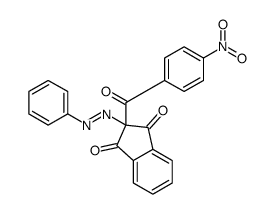 2-(4-nitrobenzoyl)-2-phenyldiazenylindene-1,3-dione结构式