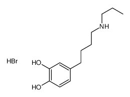 4-[4-(propylamino)butyl]benzene-1,2-diol,hydrobromide Structure
