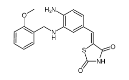 5-[4-amino-3-(2-methoxy-benzylamino)-benzylidene]-thiazolidine-2,4-dione Structure
