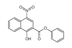 phenyl 1-hydroxy-4-nitro-2-naphthoate structure