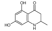 (-)-2,3-dihydro-5,7-dihydroxy-2-methyl-4-quinolone结构式