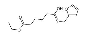 ethyl 6-(furan-2-ylmethylamino)-6-oxohexanoate结构式