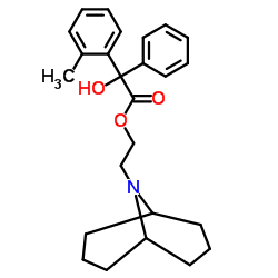2-Methylbenzilic acid=2-(9-azabicyclo[3.3.1]nonan-9-yl)ethyl ester结构式