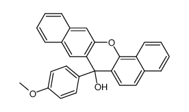 9-(4-Methoxy-phenyl)-3,4:5,6-dibenzo-xanthydrol Structure