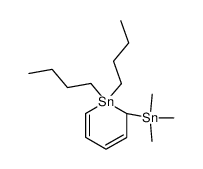 1,1-dibutyl-2-trimethylstannanyl-1,2-dihydro-stannine Structure