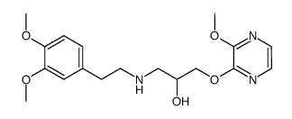 1-(3,4-dimethoxy-phenethylamino)-3-(3-methoxy-pyrazinyloxy)-propan-2-ol Structure
