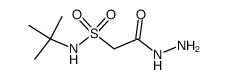 (N-tert-butylsulfamoyl)acetic acid hydrazide结构式