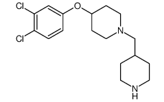 4-(3,4-二氯苯氧基)-1-(4-哌啶基甲基)-哌啶结构式